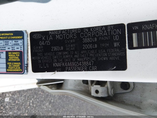 2016 KIA FORTE LX — фото 9