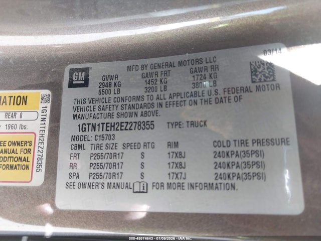 2014 GMC SIERRA 1500 照片 9