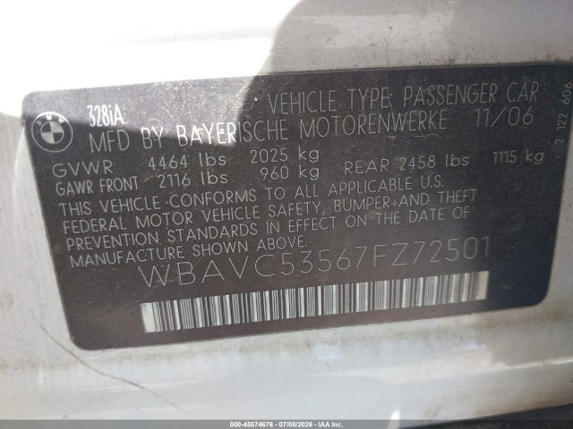 2007 BMW 328I 照片 9