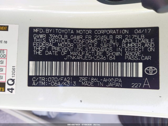 2017 Toyota COROLLA IM photo 9
