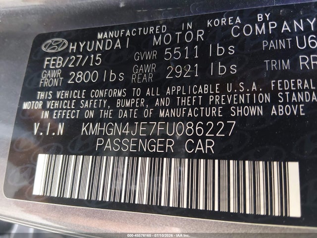 صورة 9 لـ 2015 Hyundai GENESIS 3.8