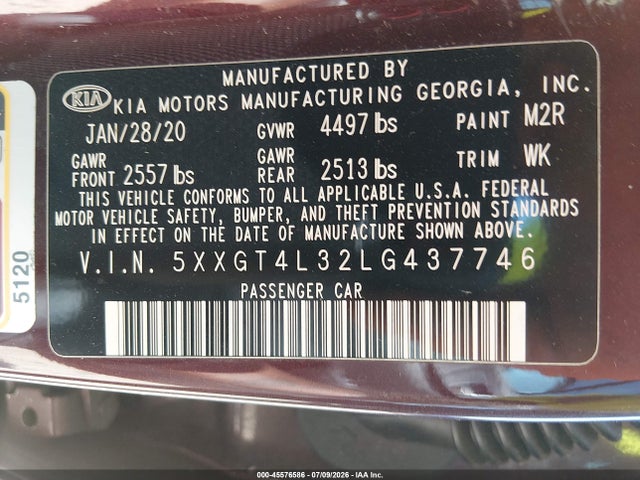 2020 KIA OPTIMA LX 9