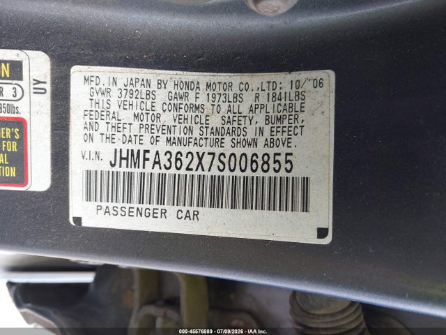 صورة 9 لـ 2007 Honda CIVIC HYBRID