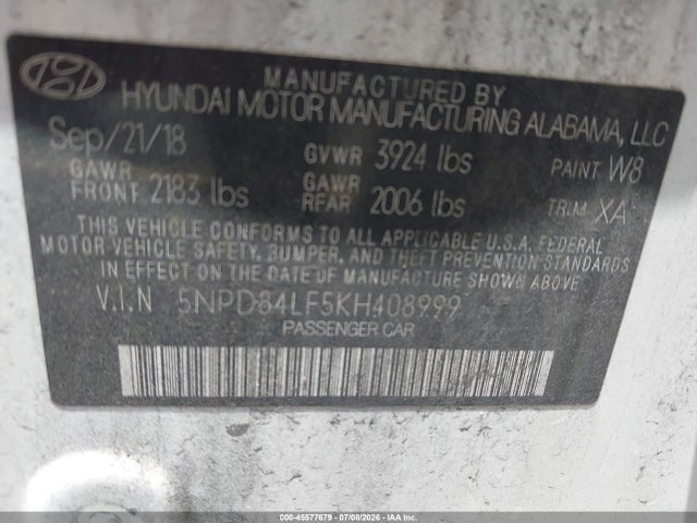 2019 Hyundai ELANTRA SEL 照片 9