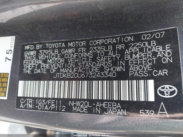 2007 Toyota PRIUS 照片 9