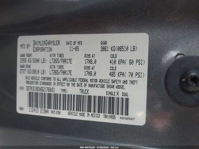 صورة 8 لـ 2006 Dodge RAM 1500 SLT
