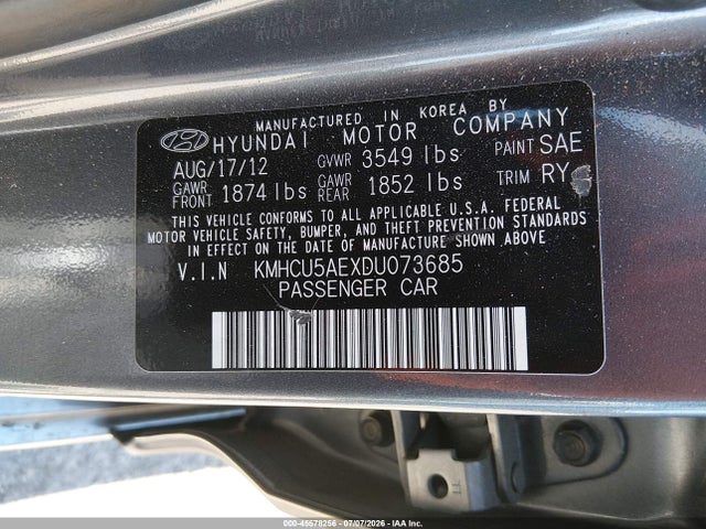 2013 Hyundai ACCENT SE 照片 9