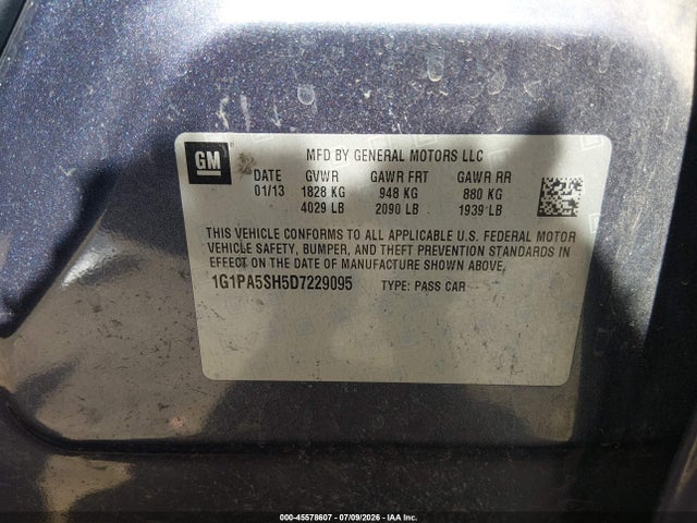 صورة 9 لـ 2013 Chevrolet CRUZE LS AUTO