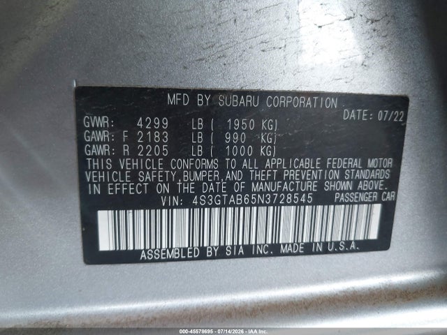 صورة 9 لـ 2022 Subaru IMPREZA BASE 5-DOOR