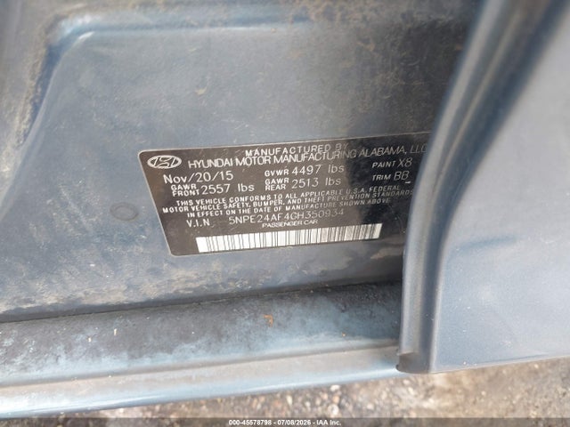 2016 Hyundai SONATA SE 照片 9