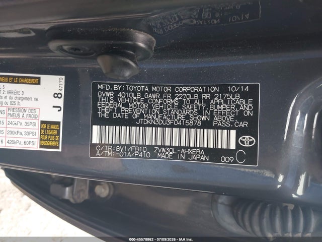 2015 Toyota PRIUS THREE 照片 9