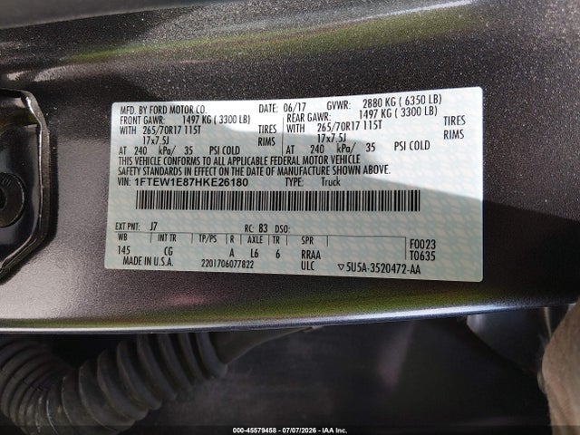 2017 FORD F-150 XL 照片 9