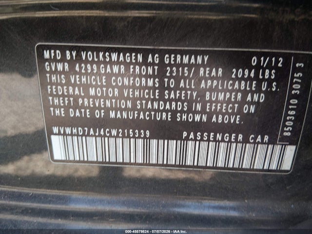 2012 Volkswagen GTI 4-DOOR 照片 9