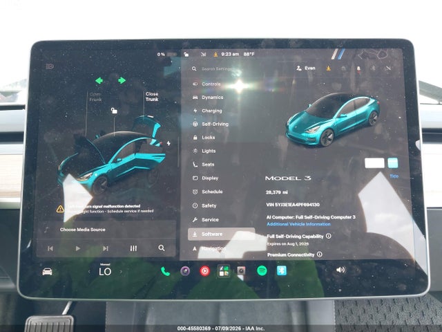 2023 Tesla MODEL 3 REAR-WHEEL DRIVE — фото 7