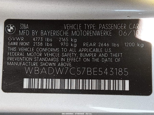 2011 BMW 328I 照片 9