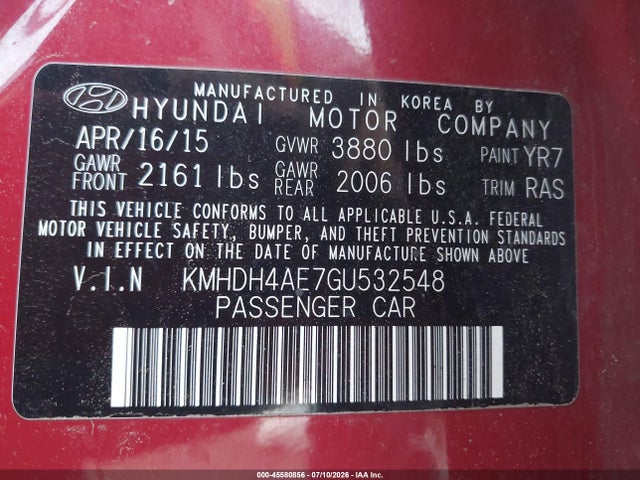 2016 Hyundai ELANTRA SE 照片 9