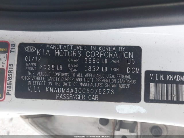 2012 KIA RIO LX photo 9