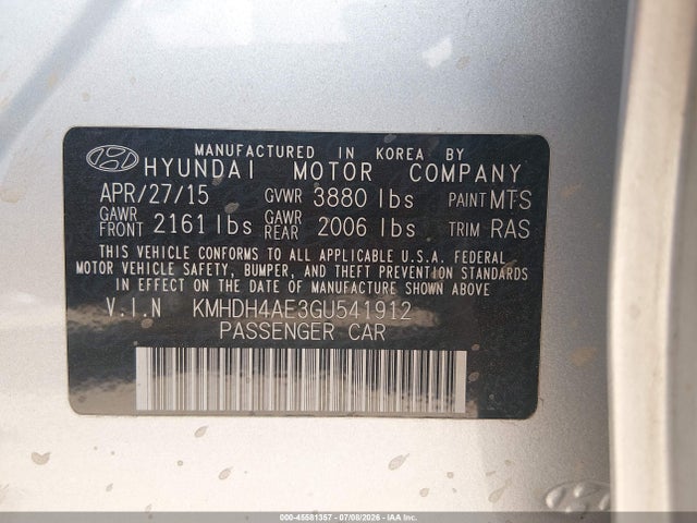 2016 Hyundai ELANTRA SE 照片 10
