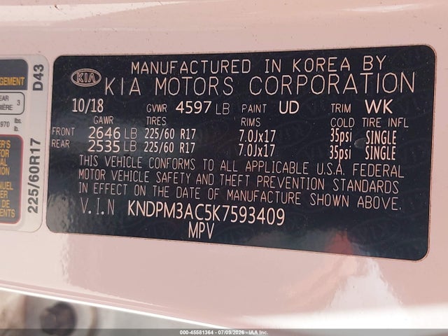2019 KIA SPORTAGE LX 9