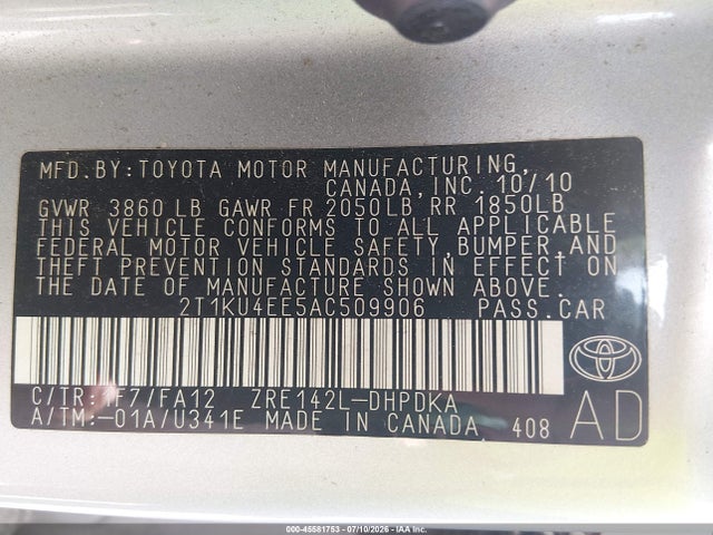 صورة 9 لـ 2010 Toyota MATRIX