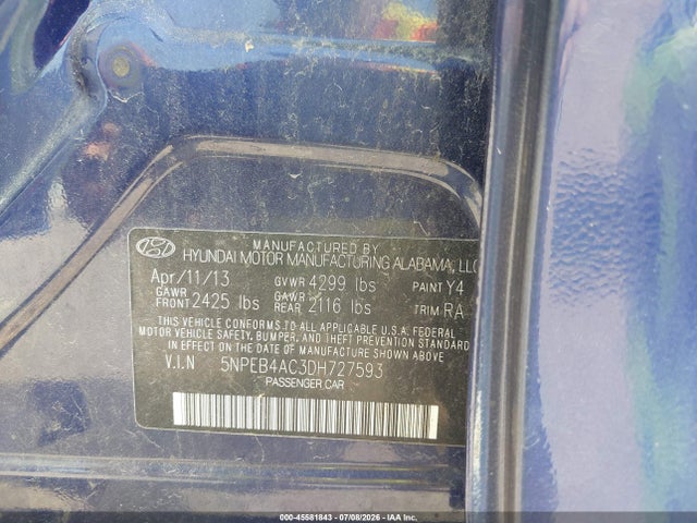 2013 Hyundai SONATA GLS 照片 9