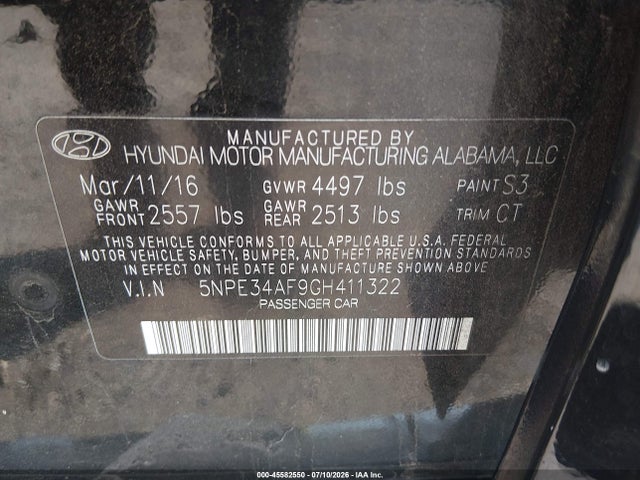 2016 Hyundai SONATA SPORT 照片 9
