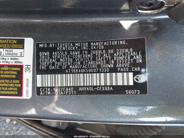 2009 Toyota CAMRY HYBRID 照片 9