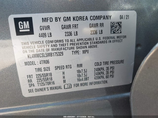 2021 BUICK ENCORE GX AWD PREFERRED 9