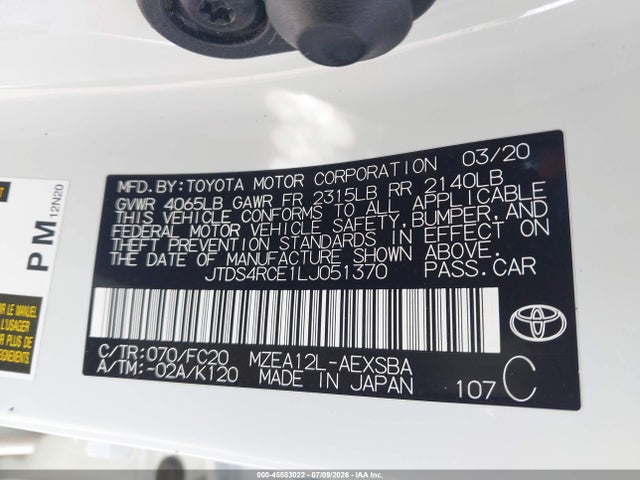 2020 Toyota COROLLA SE 照片 9