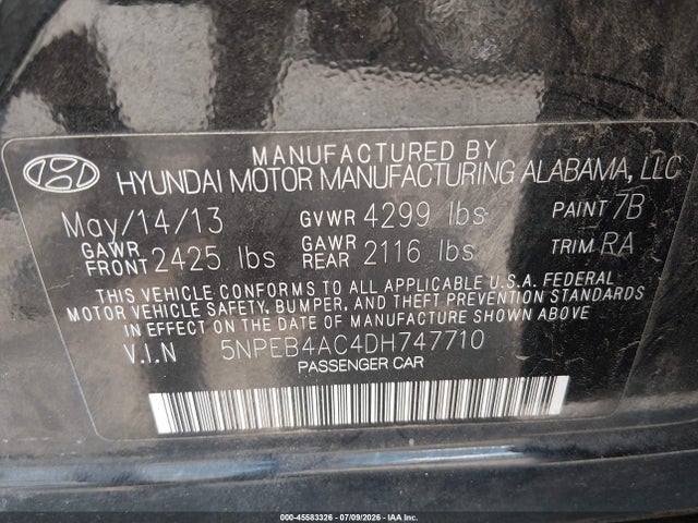 صورة 9 لـ 2013 Hyundai SONATA GLS