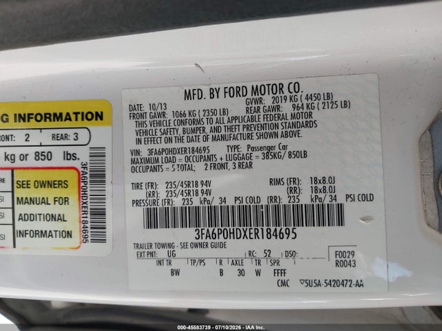 2014 FORD FUSION SE — фото 9