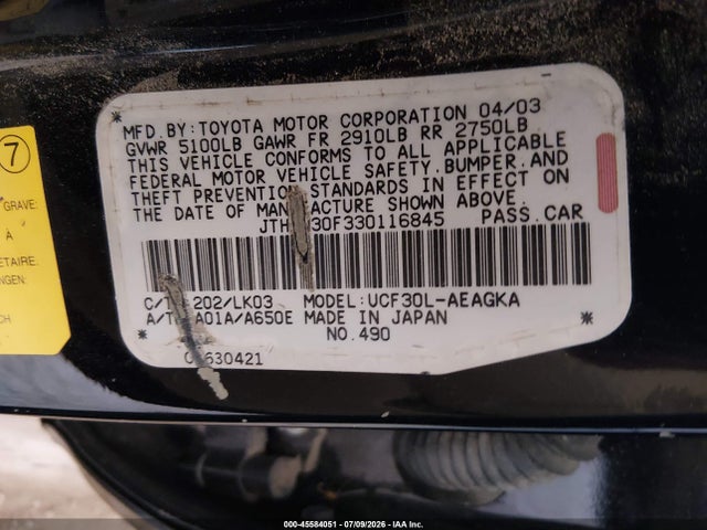 2003 Lexus LS 430 照片 9