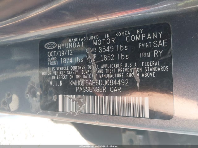 2013 Hyundai ACCENT GS 照片 9