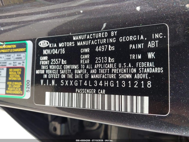 2017 KIA OPTIMA LX 照片 9