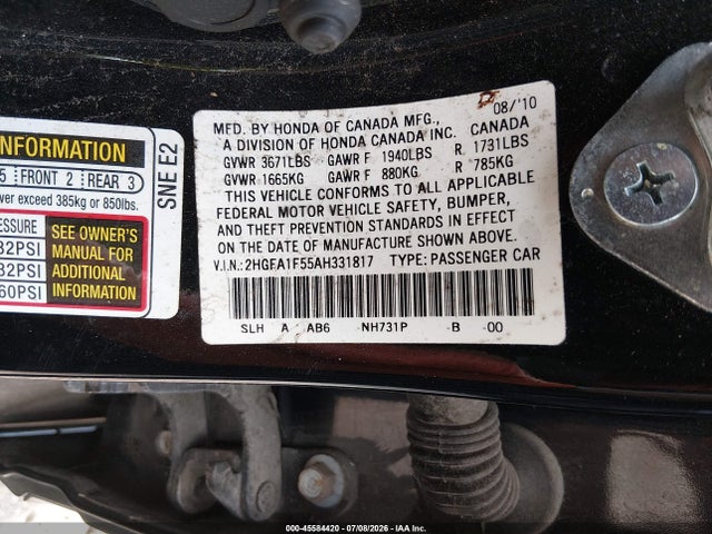 صورة 9 لـ 2010 Honda CIVIC LX