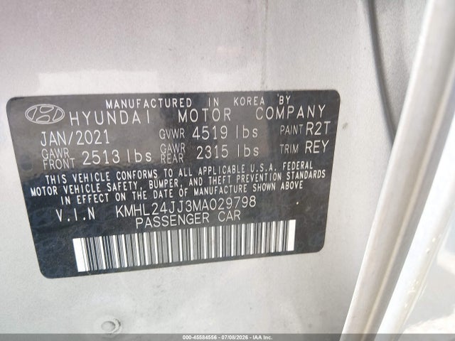 2021 Hyundai SONATA BLUE 照片 9