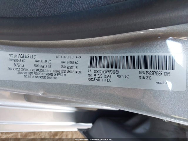 صورة 9 لـ 2015 Chrysler 200 LIMITED