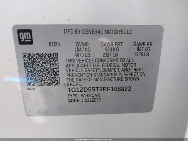 2023 CHEVROLET MALIBU FWD 1LT 9