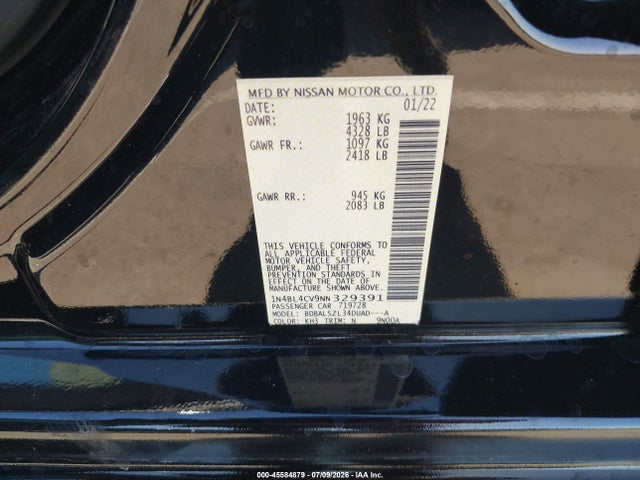 2022 Nissan ALTIMA SR FWD photo 9
