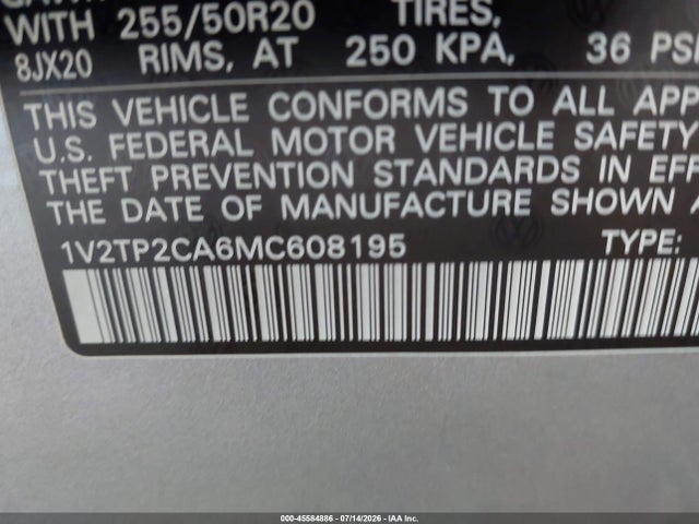 2021 VOLKSWAGEN ATLAS 2.0T SEL PREMIUM 9