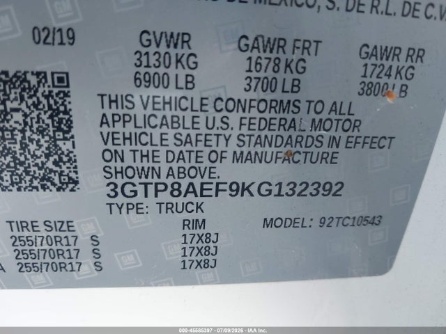 2019 GMC SIERRA 1500 — фото 9