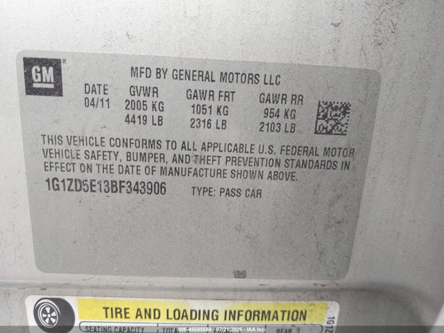 صورة 9 لـ 2011 Chevrolet MALIBU 2LT