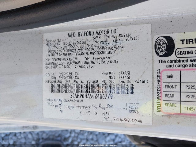 2012 FORD FUSION SE 照片 9