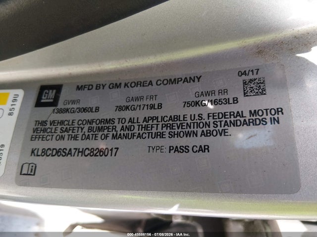 2017 Chevrolet SPARK 1LT CVT — фото 9