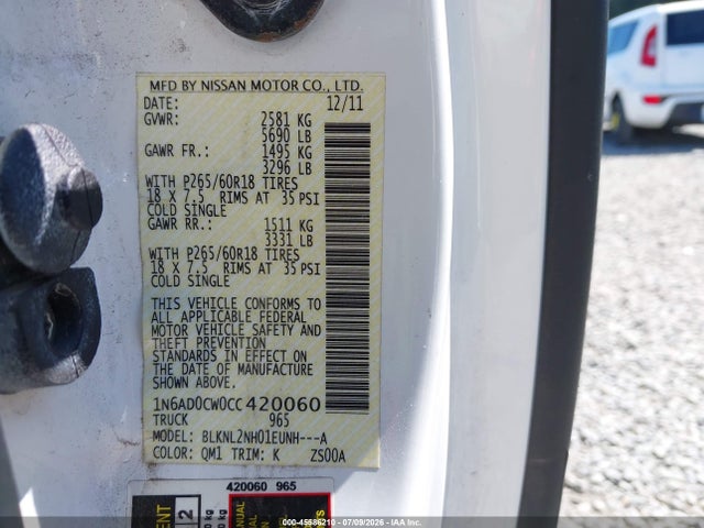 صورة 9 لـ 2012 Nissan FRONTIER SV
