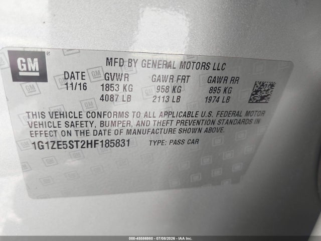 2017 Chevrolet MALIBU 1LT photo 9