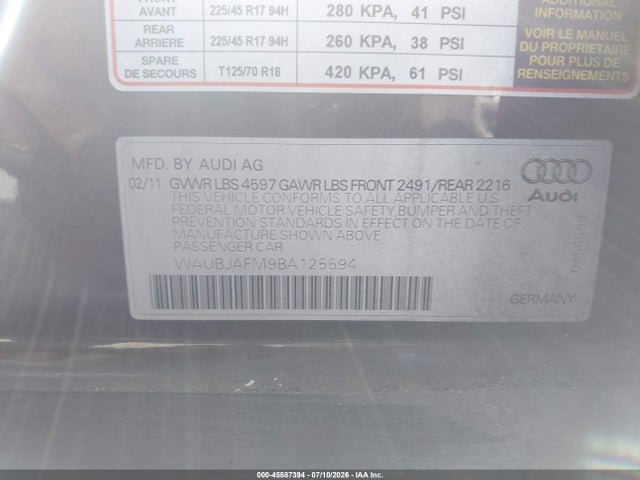 2011 AUDI A3 2.0 TDI PREMIUM — фото 9