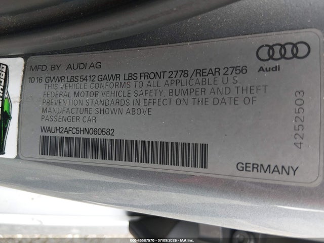 2017 AUDI A6 PRESTIGE photo 9