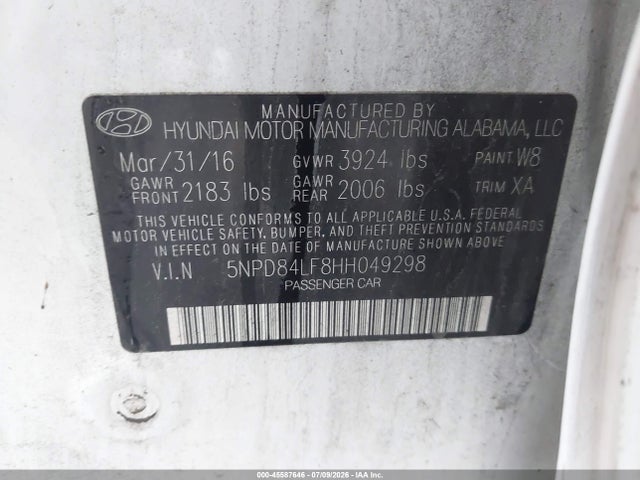 2017 Hyundai ELANTRA SE photo 9