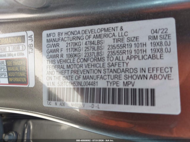 2022 ACURA RDX TECHNOLOGY PACKAGE 9